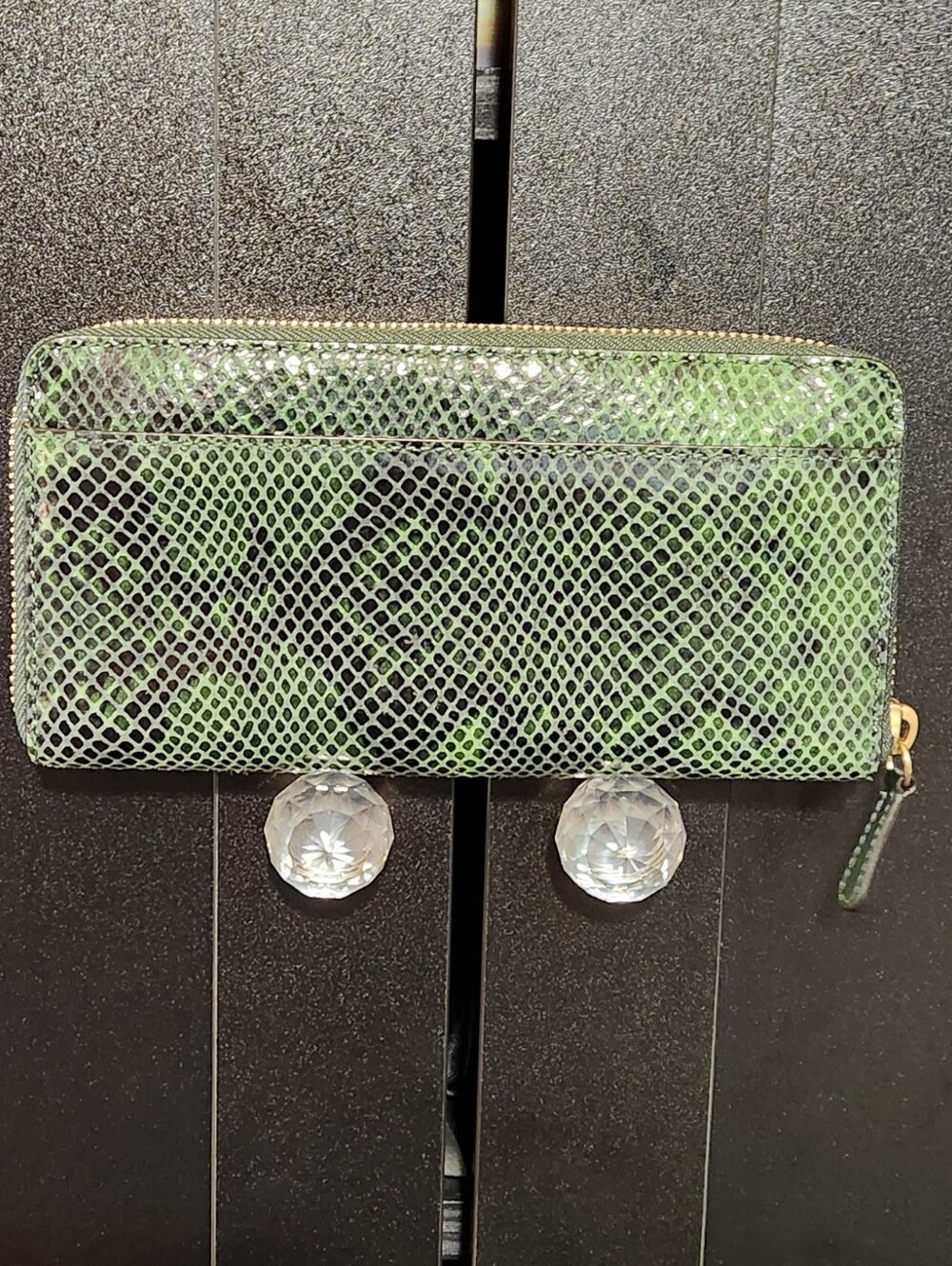Coach Accordian Zip Wallet In Python-Embossed Leather. MSRP$298 - Picture 2 of 11